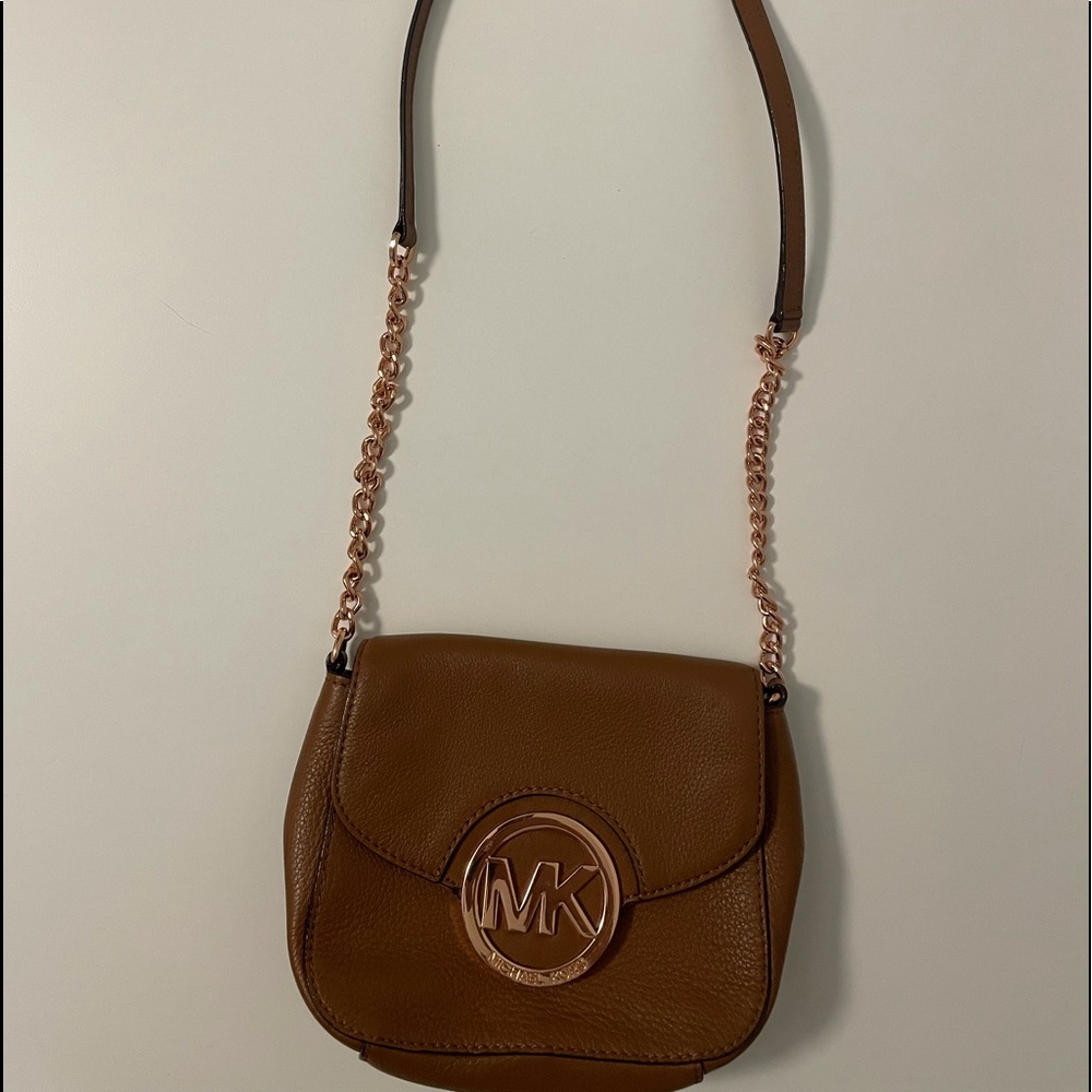 Like new Michael Kors brown crossbody purse
